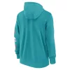 Nike Cotton Full-Zip Fleece Hoodie - NFL Miami Dolphins Turbo Green/Brilliant Orange M