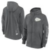 Nike Cotton Full-Zip Fleece Hoodie - NFL Kansas City Chiefs Iron Grey/Iron Grey