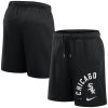 NIKE MLB ARCHED KICKER FLEECE SHORT CHICAGO WHITE SOX BLACK/BLACK