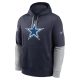 Nike Club Hoodie Team Issue - NFL Dallas Cowboys College Navy/Wolf Grey 3XL