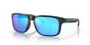 OAKLEY HOLBROOK FRAME-POLISHED BLACK LENS-PRIZM SAPPHIRE A