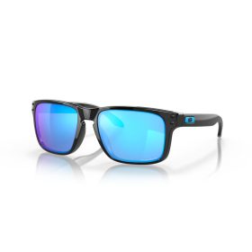 OAKLEY HOLBROOK FRAME-POLISHED BLACK LENS-PRIZM SAPPHIRE