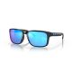 OAKLEY HOLBROOK FRAME-POLISHED BLACK LENS-PRIZM SAPPHIRE A