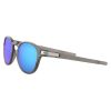 OAKLEY LATCH FRAME-MATTE GREY INK LENS-PRIZM SAPPHR IRIDIUM POLARIZED