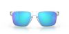 OAKLEY HOLBROOK XL FRAME-POLISHED CLEAR LENS-PRIZM SAPPHR IRIDIUM POLARIZED