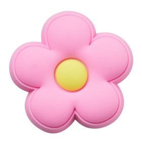 Crocs Rózsaszín virág Jibbitz