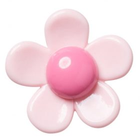 Crocs Rózsaszín gyanta virág Jibbitz