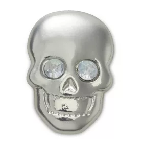 Crocs Csillogó ezüst koponya Jibbitz