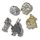 Crocs Star Wars fém - csomag (5 db) Jibbitz