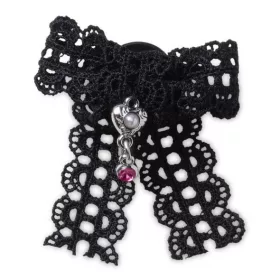 Crocs Fekete csipke masni Jibbitz