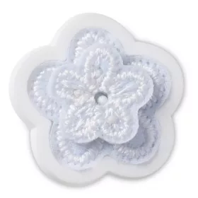 Crocs Elegáns fehér virág 2 Jibbitz