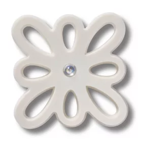 Crocs Kivágott fehér virág Jibbitz