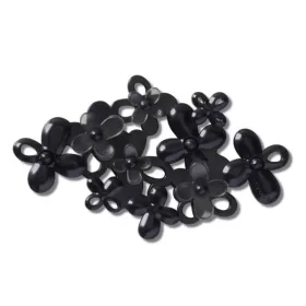 Crocs Fekete virágok Jibbitz