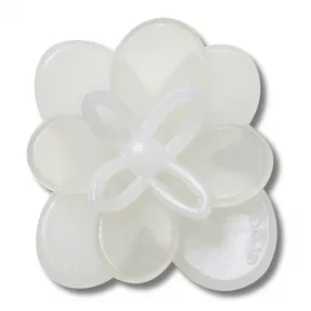 Crocs Fehér nyíló virág 2 Jibbitz