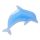 Crocs Kék delfin Jibbitz