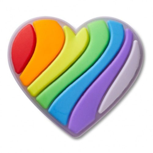Crocs Pride szivárványos szív Jibbitz MC