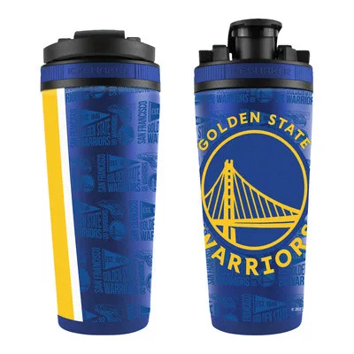 WinCraft - NBA 26oz 4D Stainless Steel Ice Shaker - Golden State Warriors MC