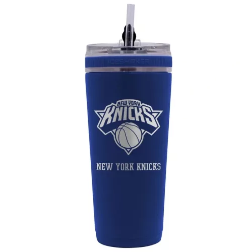 WinCraft NBA New York Knicks 770ml 4D Stainless Steel Ice Shaker Team Color