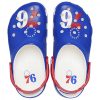 CROCS NBA PHILADELPHIA 76ERS CLASSIC CLOG WHITE