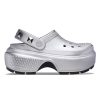 Crocs Stomp Metallic Clog Silver