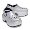 Crocs Stomp Metallic Clog Silver