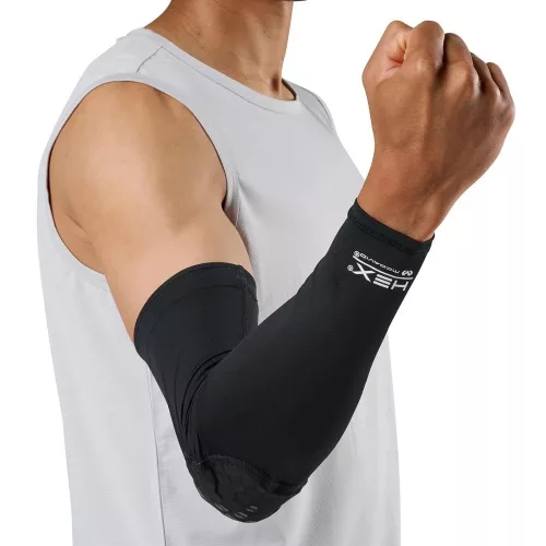 McDavid Hex Viz Arm Sleeve Single Black/Grey