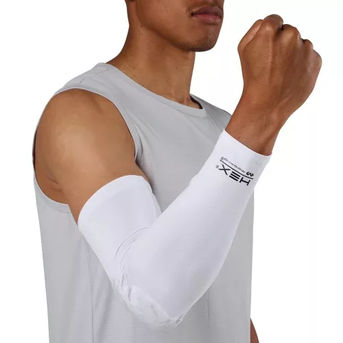 McDavid Hex Viz Arm Sleeve Single White/Grey XS