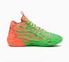 Puma MB.04 Lamelo Ball TMNT L&M Fluro Green Pes-PUMA Green-Bright Aqua-Orange Glow