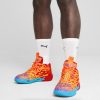 Puma MB.04 Lamelo Ball Phoenix Red-Orange Glow-Fluro Orange Pes-Purple Glimmer 43