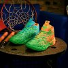 Puma MB.04 Lamelo Ball TMNT L&M JR Fluro Green Pes-PUMA Green-Bright Aqua-Orange Glow 385