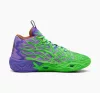 Puma MB.04 Lamelo Ball TMNT R&D Fluro Green Pes-PUMA Red-Dark Amethyst 47