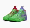 Puma MB.04 Lamelo Ball TMNT R&D Fluro Green Pes-PUMA Red-Dark Amethyst 47