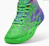 Puma MB.04 Lamelo Ball TMNT R&D Fluro Green Pes-PUMA Red-Dark Amethyst 47