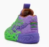 Puma MB.04 Lamelo Ball TMNT R&D Fluro Green Pes-PUMA Red-Dark Amethyst 47