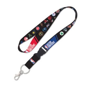  WinCraft - NBA Lanyard w/detachable buckle 1" - National Basketball Association Multicolor