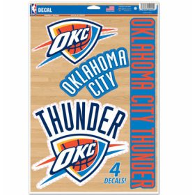   WinCraft - NBA Multi-Use Decal 11x17 Oklahoma City Thunder MC
