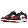 Air Jordan 1 Low Bred Toe 2.0 White/Black-Varsity Red-White 445