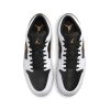 Air Jordan 1 Low White/Metallic Gold-Black 45