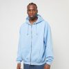 KARL KANI CHEST SIGNATURE OS FULL ZIP DINER HOODIE LIGHT BLUE