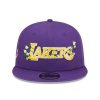 NEW ERA LOS ANGELES LAKERS FLOWER WORDMARK 9FIFTY PURPLE M/L