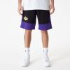 NEW ERA NBA COLOUR BLOCK SHORT LOS ANGELES LAKERS BLACK