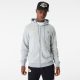 NEW ERA PULOVER TEAM SCRIPT FZ HOODY LOS ANGELES LAKERS GREY