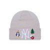 NEW ERA INF FESTIVE CUFF KNIT NEW YORK YANKEES CREAM
