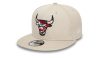 New Era Chicago Bulls Nba Seasonal Infill Stone 9Fifty Snapback Cap Light Brown S/M