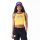 New Era NBA Team Wordmark Los Angeles Lakers Womens Crop Tank Top Yellow XS