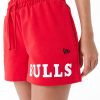 New Era NBA Team Logo Chicago Bulls Shorts Red XS