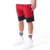 New Era NBA Colour Block Miami Heat Shorts Red XXL