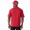 New Era NBA Large Wordmark Miami Heat Oversized T-Shirt Red L