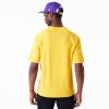 New Era T-Shirt Oversize Los Angeles Lakers NBA Large Wordmark Yellow XL