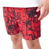 New Era NBA All Over Print Chicago Bulls Shorts Red XL